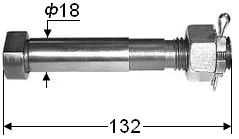 Болт шатунный с гайкой и шплинтом А1-ОГМ 01.033 ф18